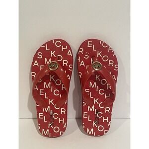 Michael Kors Youth Red Flip-Flops‎ Size One